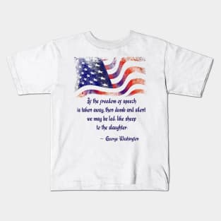 Freedom of Speech. Words of Wisdom Collection Kids T-Shirt